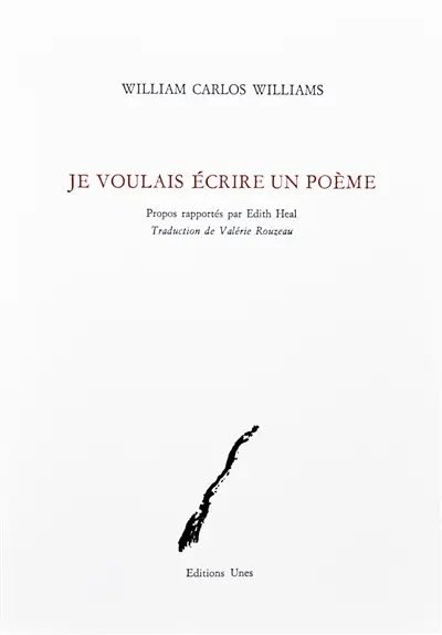 Je voulais écrire un poème