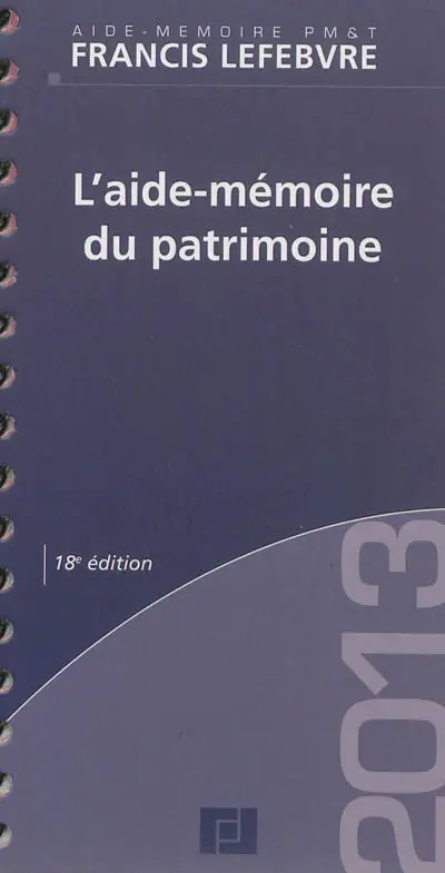 L'aide-mémoire du patrimoine