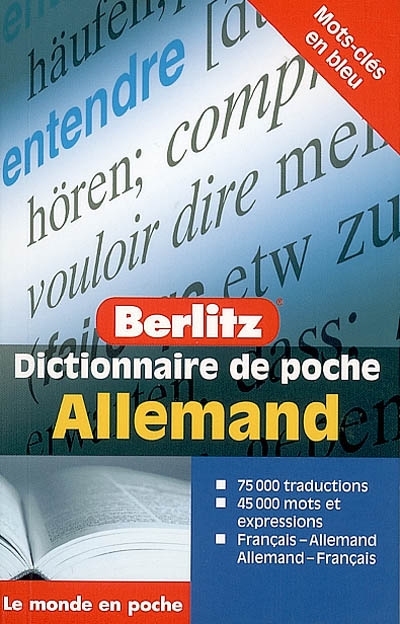 Dictionnaire de poche allemand : français-allemand, allemand-français