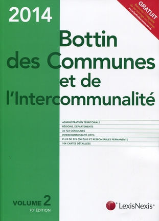 Bottin des communes et de l'intercommunalité 2014
