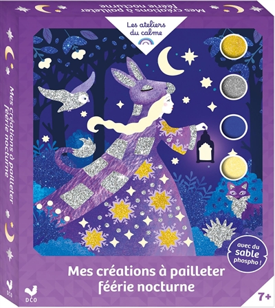 Mes créations à pailleter Féerie nocturne : coffret avec accessoires