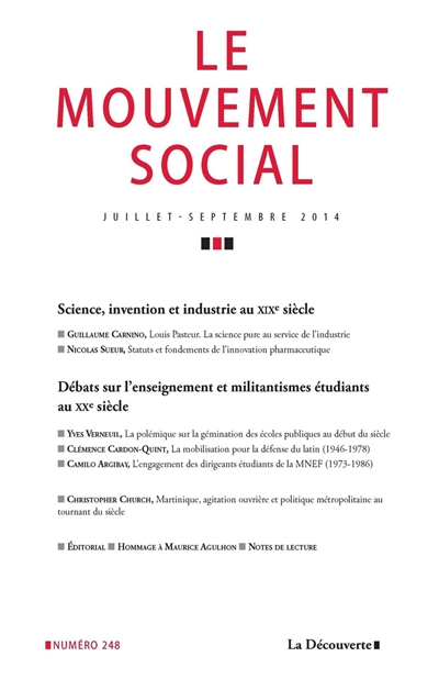 Mouvement social (Le), n° 248