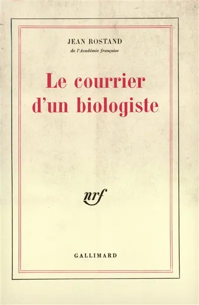 Le Courrier d'un biologiste