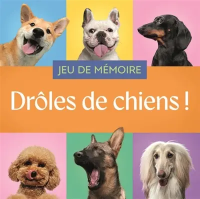 Drôles de chiens ! : jeu de mémoire Drôles de chiens ! : jeu de mémoire
