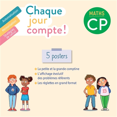 Chaque jour compte ! : maths CP : 5 posters