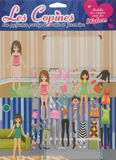 La pyjama party de Perle et Jasmine : stickers