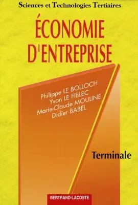 Economie d'entreprise : livre de l'élève
