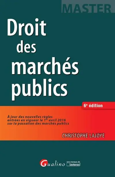 Droit des marchés publics