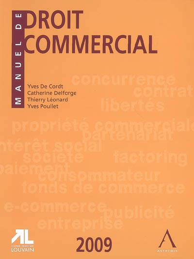Manuel de droit commercial 2009