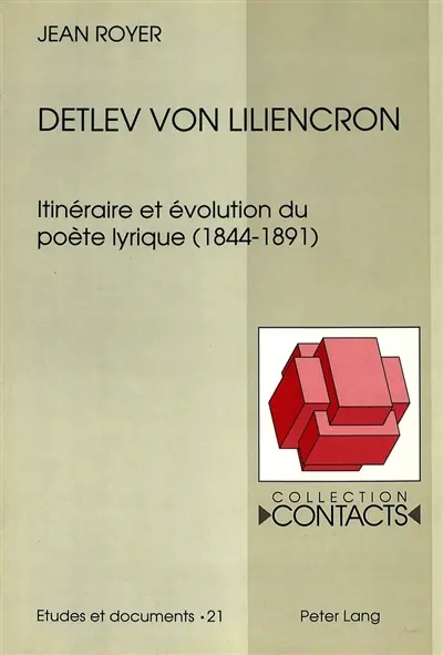 Detlev von Liliencron : Itinéraire et évolution du poète lyrique (1844-1891)
