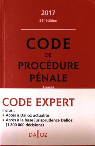 Code pénal, code de procédure pénale