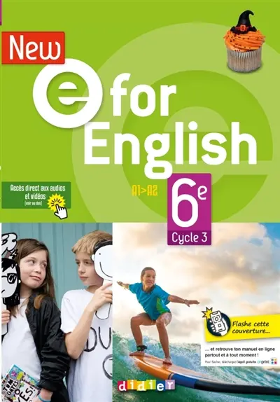New E for English 6e, cycle 3, A1-A2