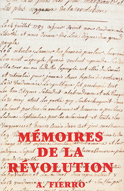 Bibliographie critique des mémoires sur la Révolution écrits ou traduits en français