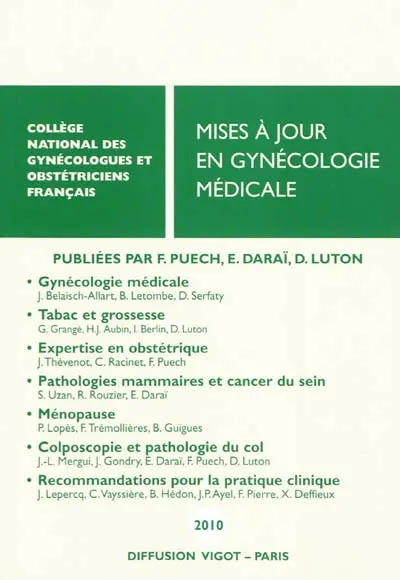 Mises à jour en gynécologie médicale