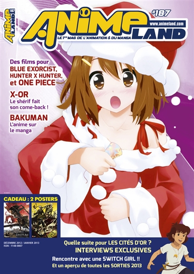 Anime land : le magazine français de l'animation, n° 187
