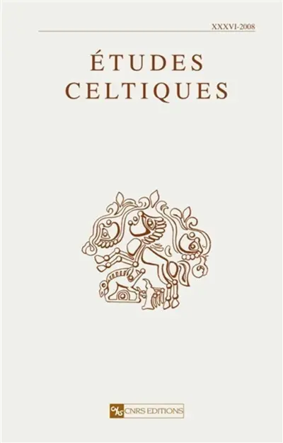 Etudes celtiques. Vol. 36