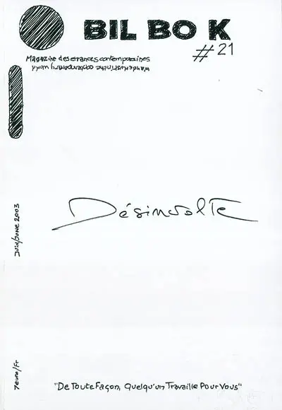 BIL BO K, hors série, n° 21. Désinvolte