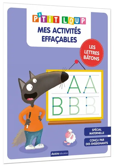 Les lettres bâtons : mes activités effaçables