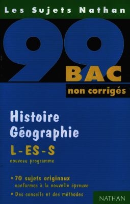 Histoire géographie L, ES, S bac 99