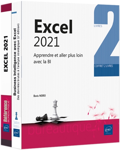 Excel 2021 : apprendre et aller plus loin avec la BI : coffret 2 livres