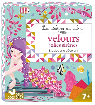 Velours : jolies sirènes : 3 tableaux à décorer !