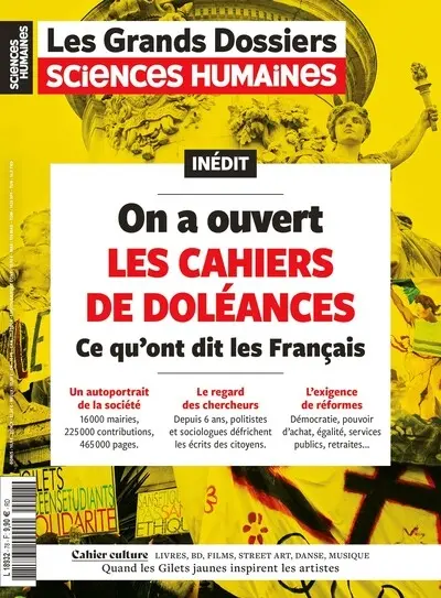 Grands dossiers des sciences humaines (Les), n° 78. On a ouvert les cahiers de doléances : ce qu'ont dit les Français