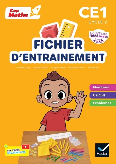 Cap maths CE1, cycle 2 : fichier d'entraînement + cahier de géométrie : nouveaux programmes 2025