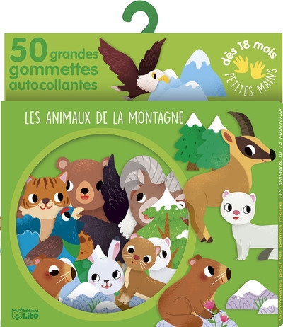 Les animaux de la montagne : 50 grandes gommettes autocollantes