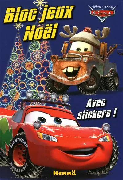 Bloc jeux Noël Cars : avec stickers !