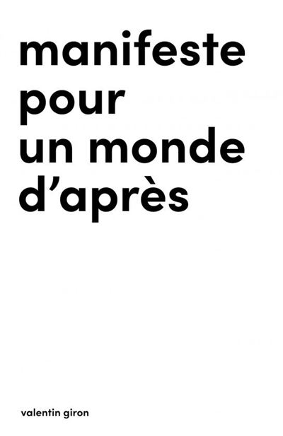 Manifeste pour un monde...