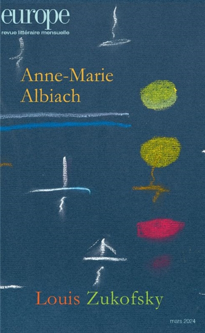 Europe, n° 1139. Anne-Marie Albiach
