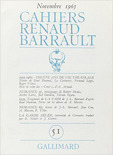 Cahiers Renaud-Barrault, n° 51. 30 ans de vie théâtrale : 1935-1965