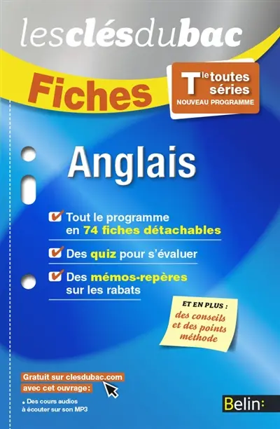 Anglais terminale, toutes séries : nouveau programme