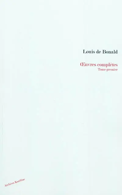 Oeuvres complètes. Vol. 1