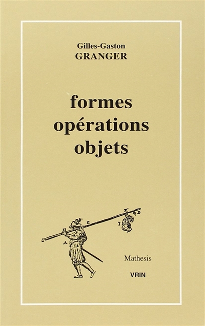 Formes, opérations, objets