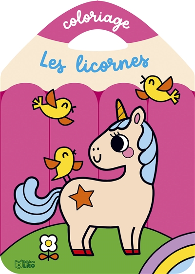 Les licornes : coloriage