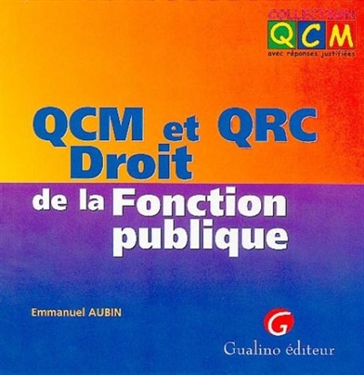 QCM et QRC droit de la fonction publique
