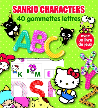 Sanrio characters : 40 gommettes lettres