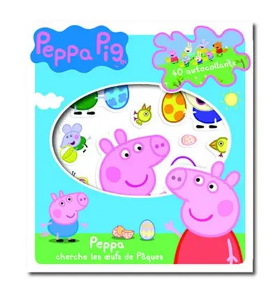 Peppa cherche les oeufs de Pâques : 40 autocollants