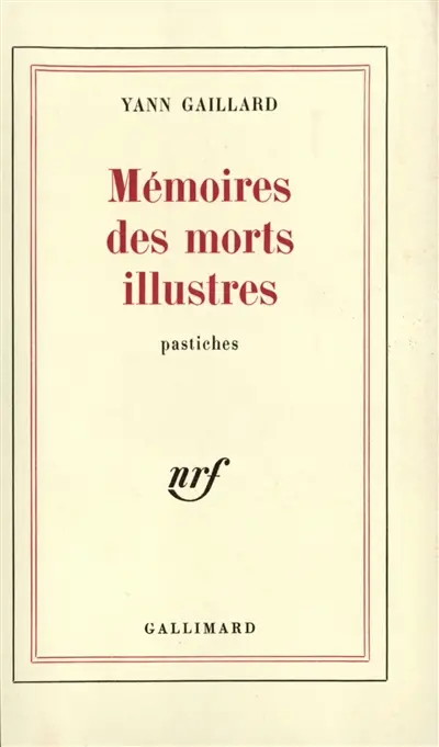 Mémoires des morts illustres