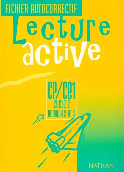 Lecture active CP-CE1, cycle 2, niveaux 2 et 3 : fichier autocorrectif