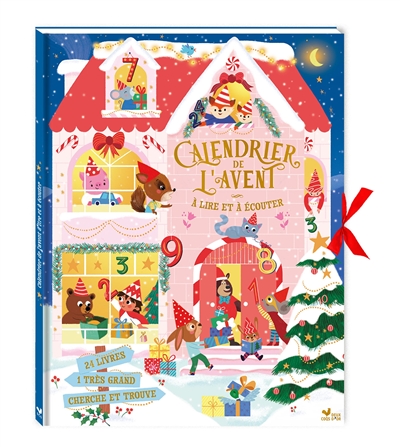 Calendrier de l'Avent à lire et à écouter : 24 livres, 1 très grand cherche et trouve