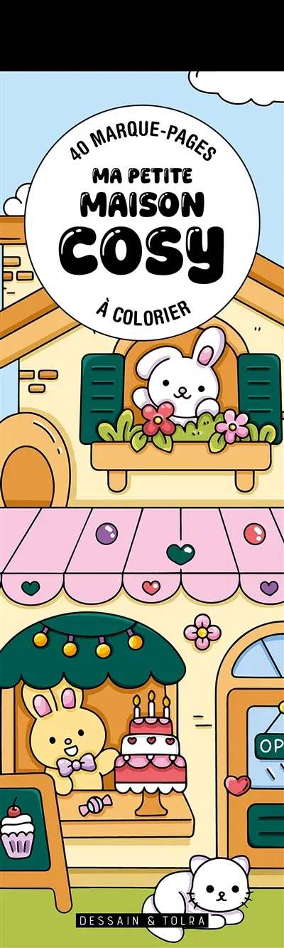 Ma petite maison cosy : 40 marque-pages à colorier