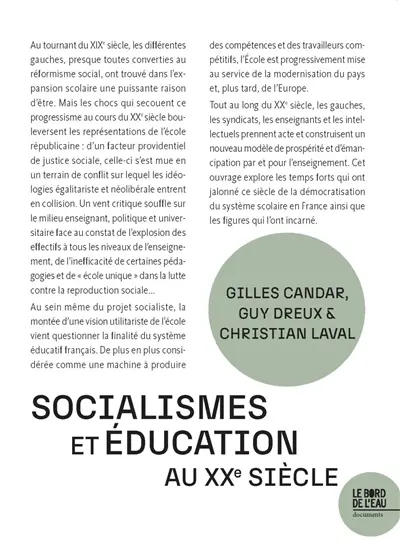 Socialismes et éducation au XXe siècle