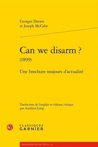 Can we disarm ? (1899) : une brochure toujours d'actualité
