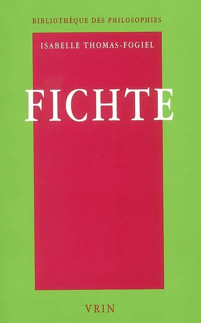 Fichte : réflexion et argumentation