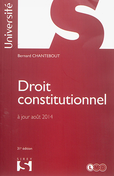 Droit constitutionnel : à jour août 2014