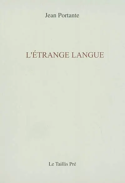 L'étrange langue