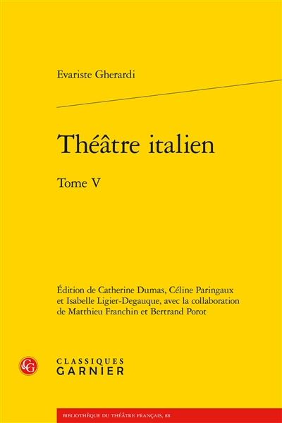 Théâtre italien. Vol. 5