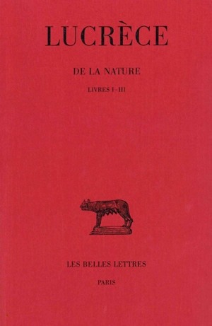 De la nature. Vol. 1. Livres I-III